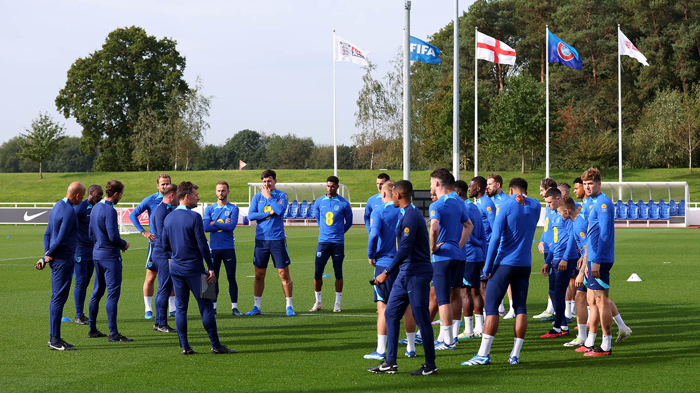 England squad in training