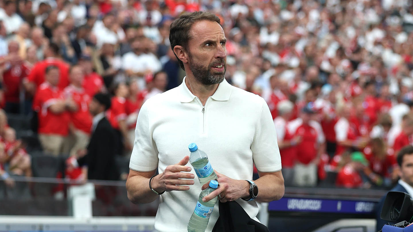 Gareth Southgate ahead of England v Denmark at EURO 2024