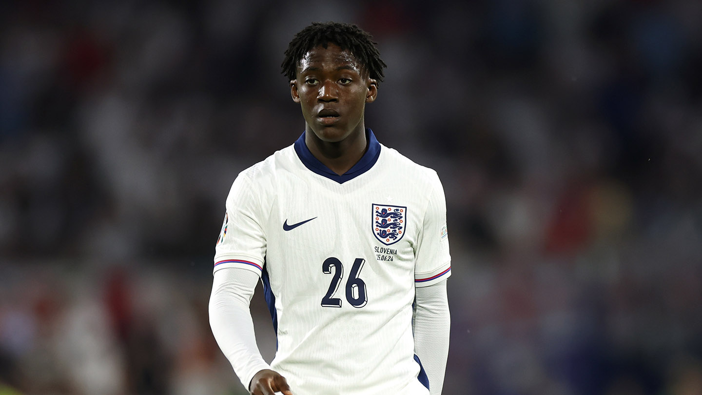England's Kobbie Mainoo in action against Slovenia at EURO 2024